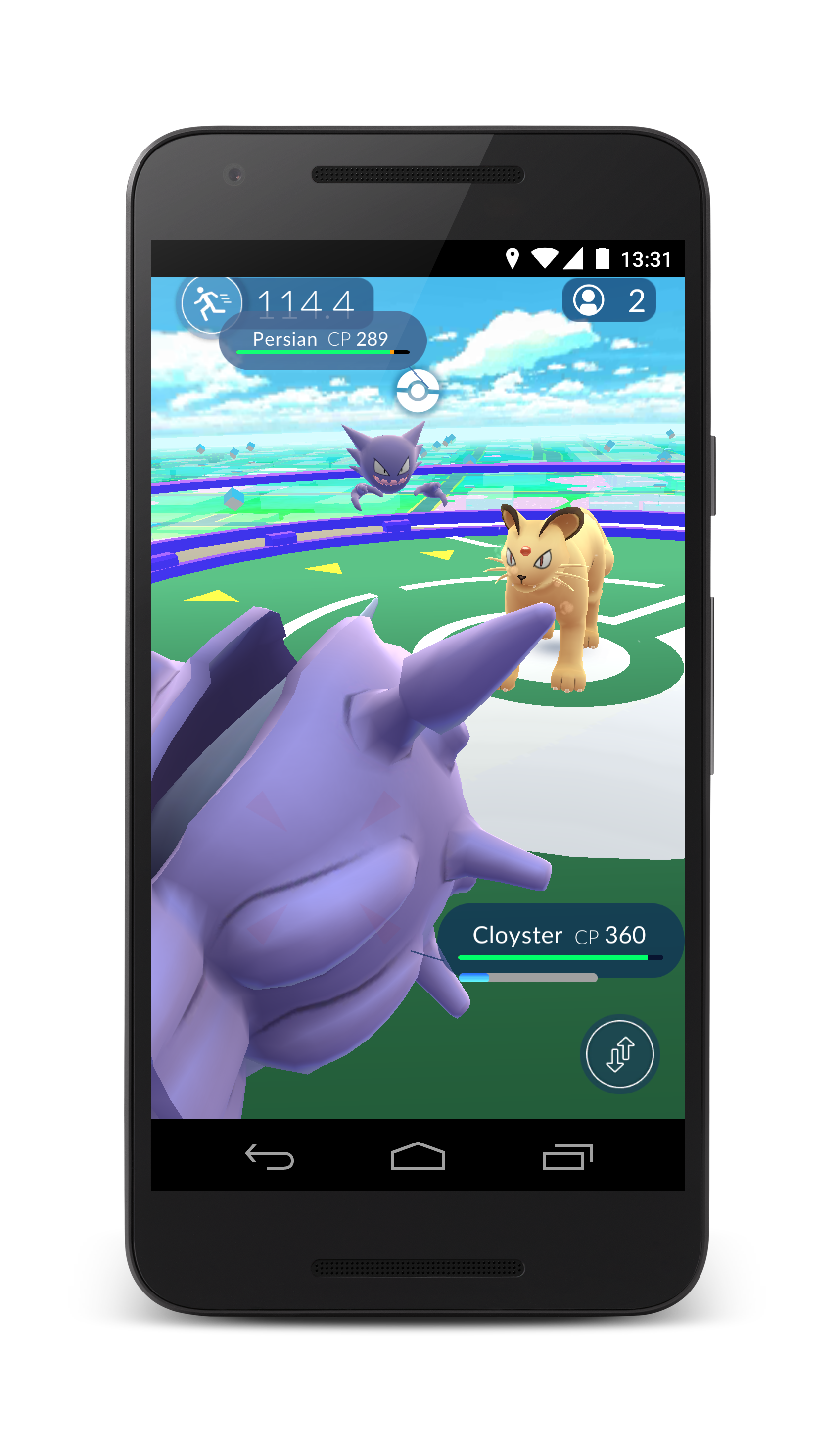 Pokémon GO Battle Screenshot